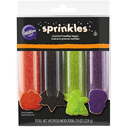 Wilton 710-7191 Halloween Sanding Sugars, 4-Count