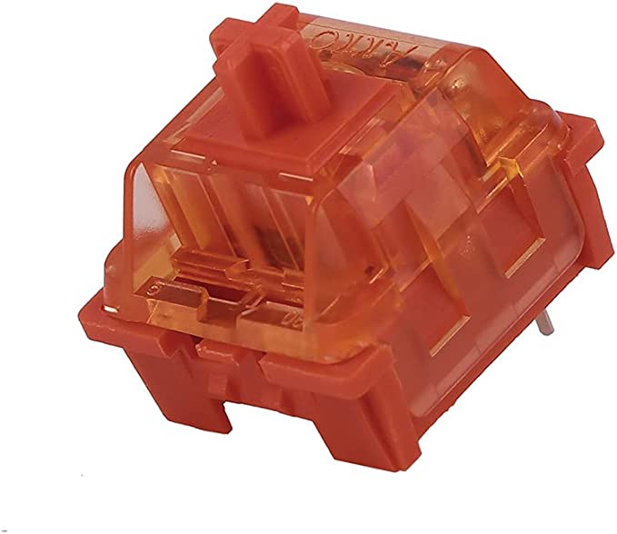 EPOMAKER AKKO CS Radiant Red Linear Switch, 53gf, 3 Pin Switch, 45 Pieces