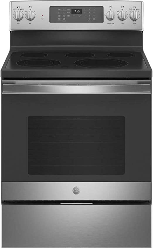 GE JB735SPSS 5.3 Cu. Ft. Freestanding Electric Convection Range with Hot Air Frying