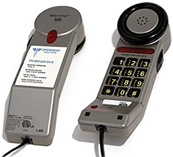 Medpat XL3060 Metallic (Pewter Color) Patient One Piece Telephone