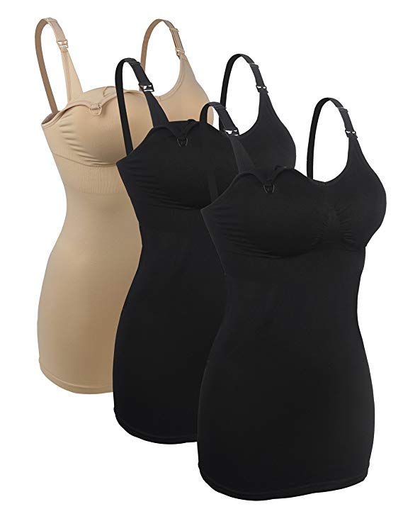 iLoveSIA 2Pack/3Pack Womens Seamless Breastfeeding Nursing Bra Tank Top