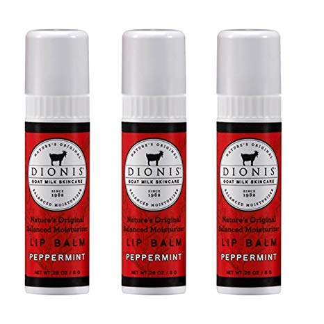 Dionis Goat Milk Lip Balm 3 Piece Gift Set - Peppermint