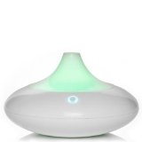 ZAQ Dew Essential Oil Diffuser LiteMist Ultrasonic Aromatherapy With Ionizer and Color-Changing Light - 80 ML Capacity White
