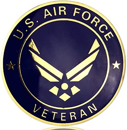 JYG U.S. Air Force Military Car Emblem Military Veteran Metal Car Badge Auto Decal