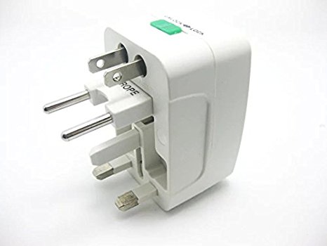 IT Mall All in One Universal Worldwide Travel Wall Charger AC Power AU UK US EU Plug Adapter Protect your Valuable elecgtronic appliance from spikes and surges