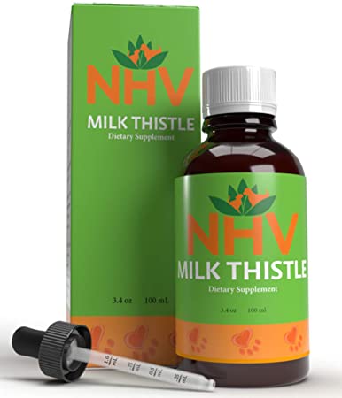 NHV Milk Thistle - Support for Liver Disease, Liver and Kidney Detox, Kidney Support and Cancer Support in Cats and Dogs