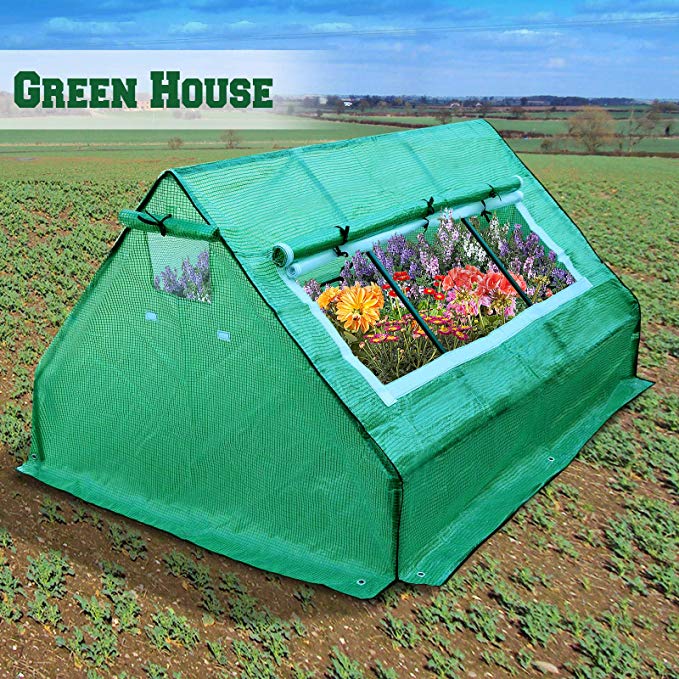 BenefitUSA GH025-2 Outdoor Gardening Greenhouse, Green