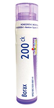 Boiron Borax 200CK, Homeopathic Medicine for Canker Sores, 80 Count