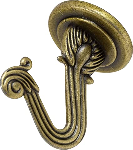 OOK 50342 Swag Hooks with Hardware, Antique Brass, 2-Count
