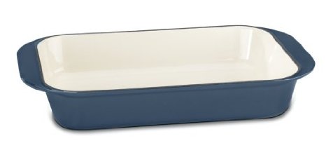 Cuisinart CI1136-24BG Chef's Classic Enameled Cast Iron 14-Inch Roasting/Lasagna Pan, Provencal Blue