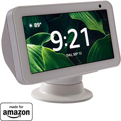 "Made for Amazon" Premium Tilt   Swivel Stand for the Echo Show 8 - White