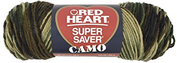 Red Heart  Super Saver Economy Yarn, Camouflage Print