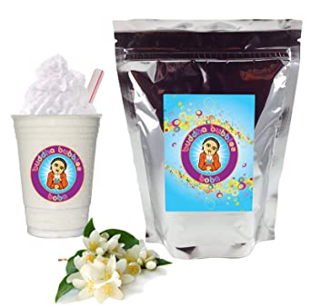 10  Drinks Jasmine Boba Tea Kit: Tea Powder, Tapioca Pearls & Straws By Buddha Bubbles Boba