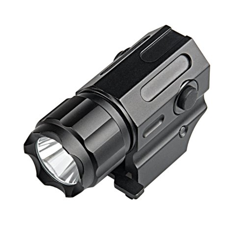 Sinvitron® G03 CREE LED Tactical Gun Flashlight 2-Mode 210LM Pistol Handgun Torch Light for Hiking,Camping,Hunting and Other Indoor/Outdoor ActivitiesWith Tactical Switch - Silent Button Function