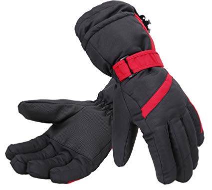Simplicity Men's Thinsulate Lined Waterproof Snowboard/Ski Gloves