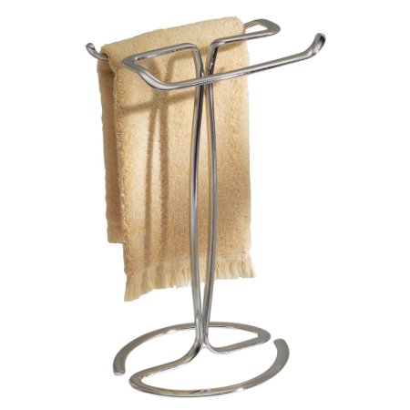 InterDesign Axis Towel Holder for Bathroom Vanities - Chrome