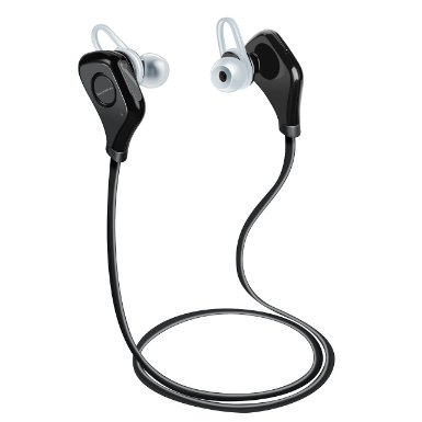 RockBirds Sport Bluetooth 4.0 Headphones with Mic for Cellphone (Black)