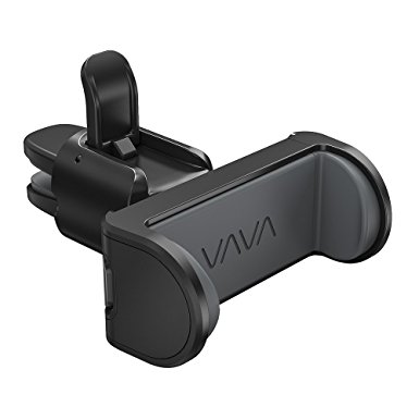 VAVA Phone Holder for Car Air Vent with Silicone Padded Clips, Car Phone Mount with One-Hand Release Button, Compatible with iPhone X/8/8 Plus/7/7 Plus and Samsung Galaxy and More