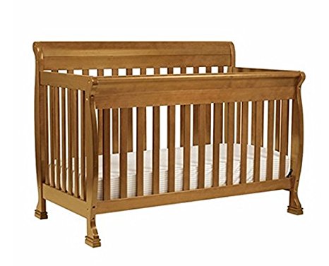 DaVinci Kalani 4-in-1 Convertible Crib Set with Full/Twin Size Rail Conversion Kit in Chestnut