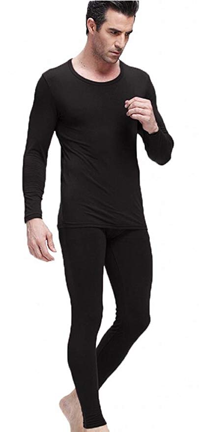 Men's Thermal Underwear Set Top & Bottom Fleece Lined