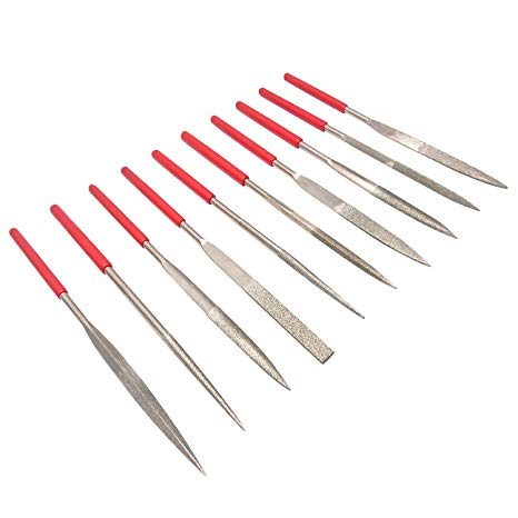 Goiio 10-Piece Mini Diamond File Set, 120 Grit