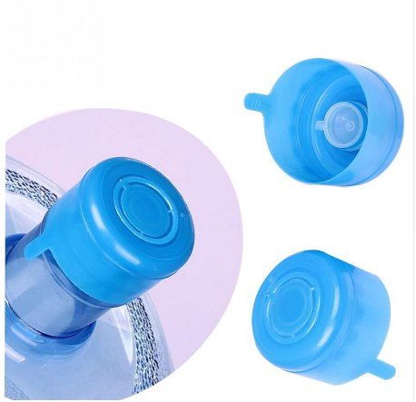 5PCS 55mm 3 or 5 Gallon Replacement Water Bottle Snap On Cap Anti Splash Peel Off Tops Inner Lid