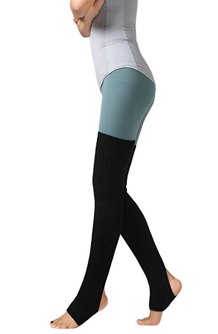 2Pack Unisex Adult Over Knee Thermal Leg Warmer Protector Socks For Dancing Yoga