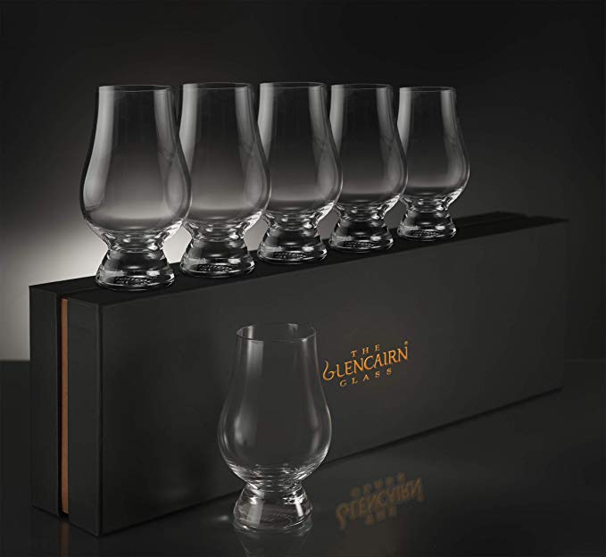 Glencairn Whiskey Glass Set of 6 in Deluxe Velvet Gift Box