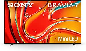 Sony 75 Inch Mini LED QLED 4K Ultra HD TV BRAVIA 7 Smart Google TV with Dolby Vision HDR and Exclusive Features for Playstation®5 (K-75XR70), 2024 Model