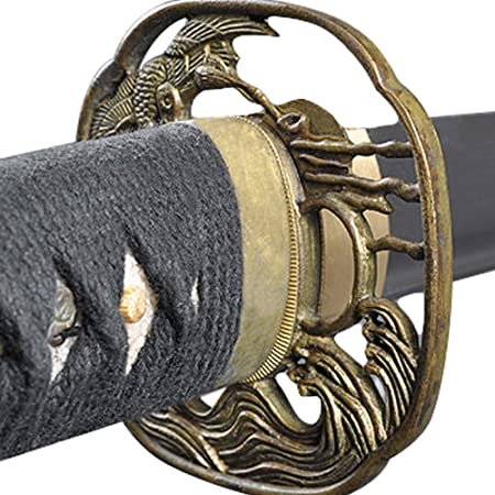 Handmade Sword - Samurai Katana Sword, Practical, Hand Forged, 1045 Carbon Steel, Heat Tempered/Clay Tempered, Full Tang, Sharp, Scabbard