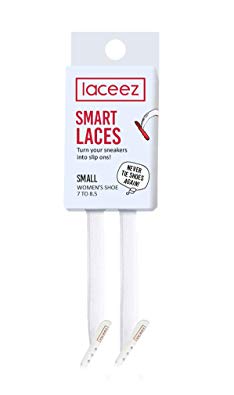 No-Tie Shoelaces for Women Shoes- White - Flat Laces For Casual, Athletic, Lifestyle Sneakers