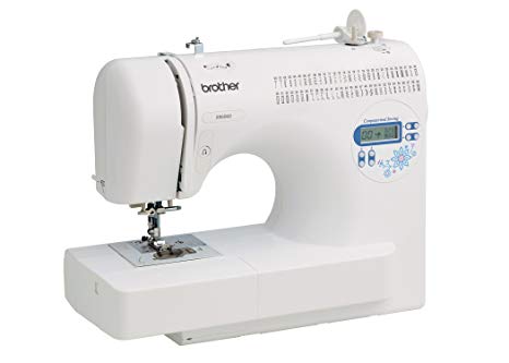 Brother XR6060 Computerized Sewing Machine, 60 built-in stitches, 7 styles of 1-step auto-size buttonholes