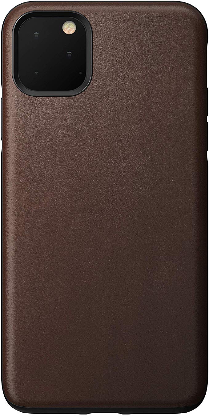 Nomad Rugged Case for iPhone 11 Pro Max | Rustic Brown Horween Leather