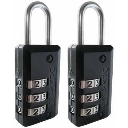 Master Lock 646T Set-Your-Own Combination Luggage Lock 1116-inch 2-Pack