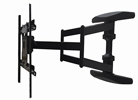 Professional Slim (1.69") Articulating LED TV Mount for Samsung LG 49", 50", 55", 60" with 31." extension