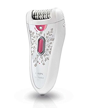 Philips HP6574/50 Satin Perfect Cordless Epilator, White/Pink