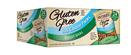 Snyder's of Hanover Gluten Free 100 Calorie Pretzel Sticks, 24 Count