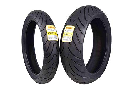 Pirelli Angel ST Front & Rear Street Sport Touring Motorcycle Tires (1x Front 120/70ZR17 1x Rear 180/55ZR17)