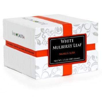 Mulberry Tea - 100% Pure Morus Alba - Premium Loose Leaf Tea Made From White Mulberry Tree Leaves Grown in Thailand - Ships in Resealable Bags for Maximum Freshness - 3.5 oz