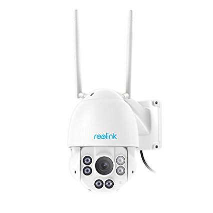 Reolink 5MP Super HD PTZ 2.4/5GHz Dual Band WiFi Security Camera 190ft Night Vision Motion Alert Outdoor Waterproof 32GB SD Card RLC-423WS