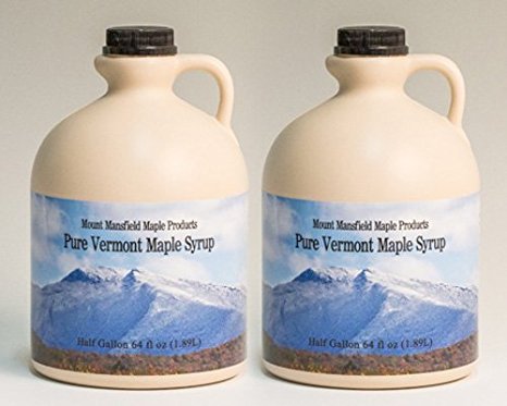 Mansfield Maple- Gallon (128oz) Pure Vermont Maple Syrup Grade Fancy