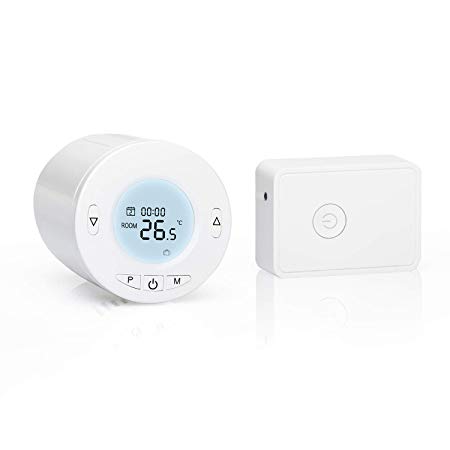 Meross Smart Radiator Thermostat with Hub Replace Existing Manual Radiator Works with Amazon Alexa, Google Home, IFTTT, Intelligent Heating Control