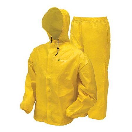 Frogg Toggs Ultra-Lite2 Rain Suit, Stuff Sack, Small, Yellow