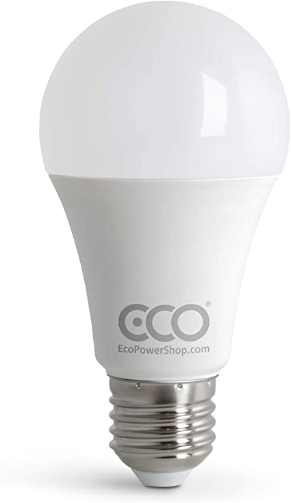 ECO E27 Edison Screw LED Light Bulb 12W, Bright 80W Equivalent, Warm White (3000K), 15000Hrs Lifetime. [Energy Class A ]… (Warm White 3000K, 1 x Pack)
