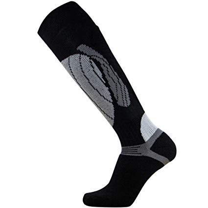 Pure Athlete Elite Wool Race Ski Socks - Warm Comfortable Snowboard/Skiing Socks