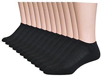 AirStep Men's Athletic Low-cut Socks with Arch Suport and Cushion Sole - 12 Pack