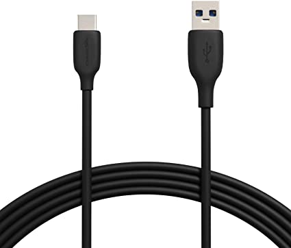 AmazonBasics USB-C 3.1 Gen1 to USB-A Cable - 10-Foot, Black