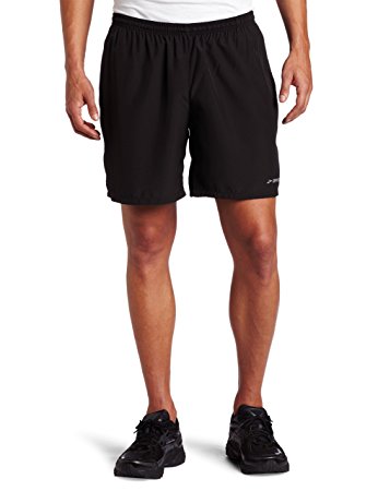 Brooks Men's Essential 2-in-1 7-Inch Short, Black, X-Large