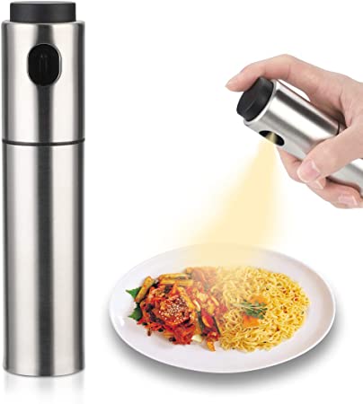 Ruolan Olive Oil Sprayer Mister Oil Sprayer for Cooking Versatile Stainless Steel Oil Bottle for Kitchen BBQ, Grilling and Roasting