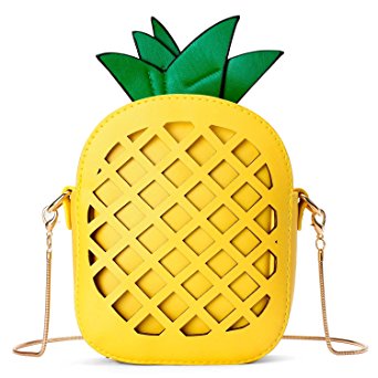Bagerly Fashion Pineapple Shape Clutch Purse Cross Body Bag Shoulder Bags For Girls Women (Yellow)